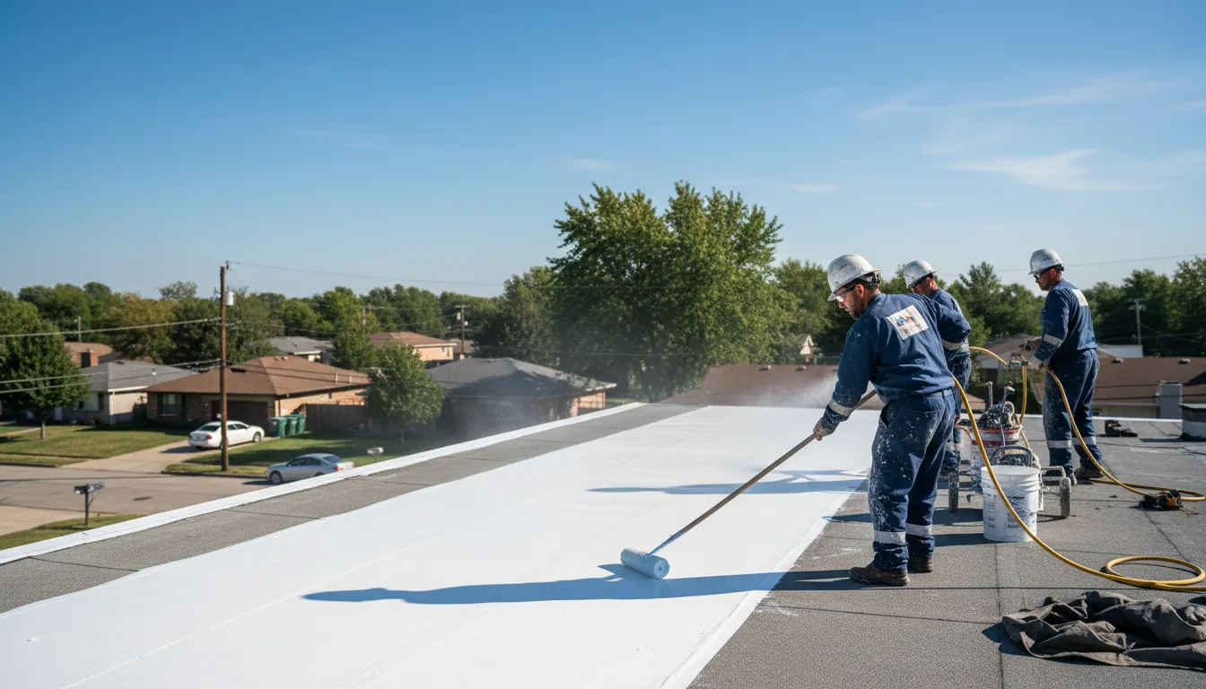 Commercial roof coating in Crescent Mills, CA near me